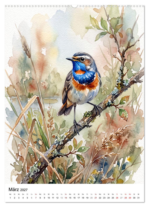 Gefiederte Sänger der Natur (CALVENDO Premium Wandkalender 2027)