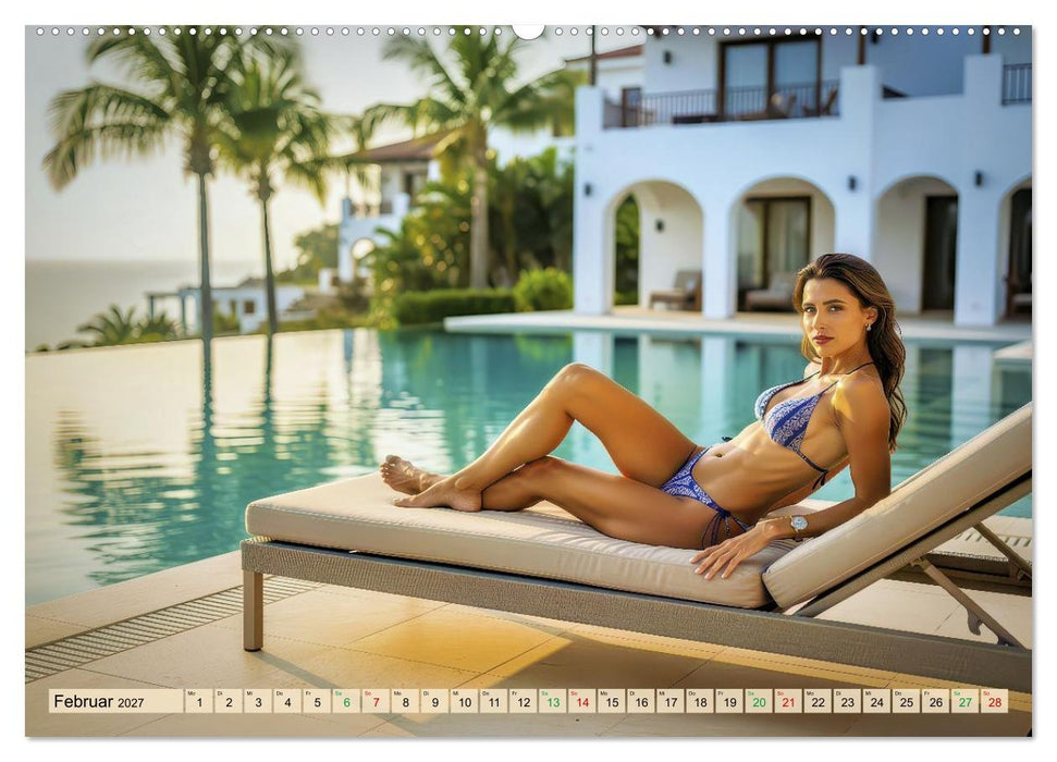 Sexy-Girls am Pool (CALVENDO Wandkalender 2027)