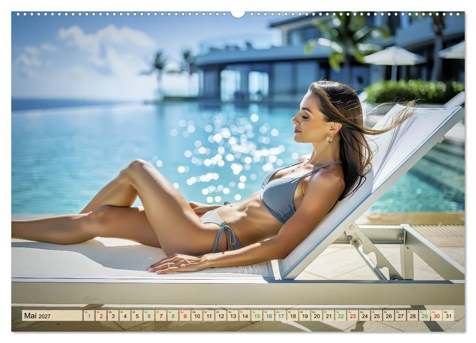 Sexy-Girls am Pool (CALVENDO Wandkalender 2027)