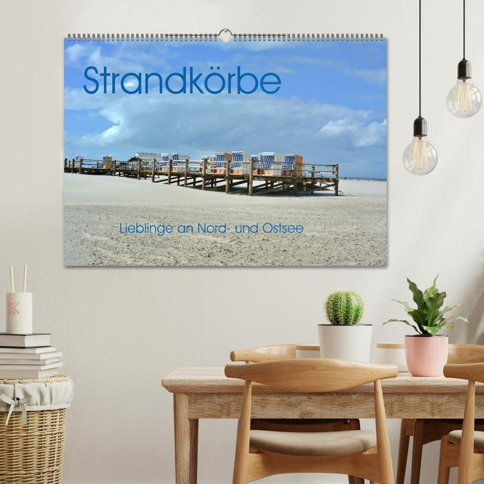 Strandkörbe - Lieblinge an Nord- und Ostsee (CALVENDO Wandkalender 2027)