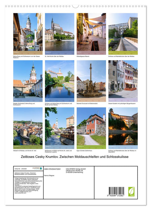 Zeitloses Cesky Krumlov. Zwischen Moldauschleifen und Schlosskulisse (CALVENDO Premium Wandkalender 2027)