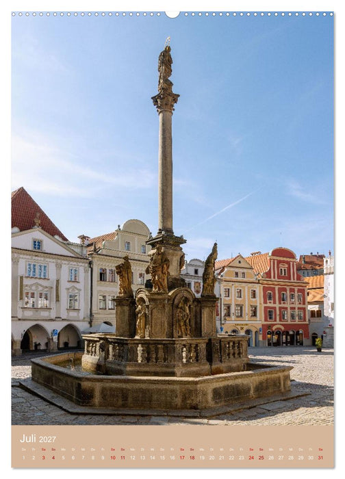 Zeitloses Cesky Krumlov. Zwischen Moldauschleifen und Schlosskulisse (CALVENDO Premium Wandkalender 2027)