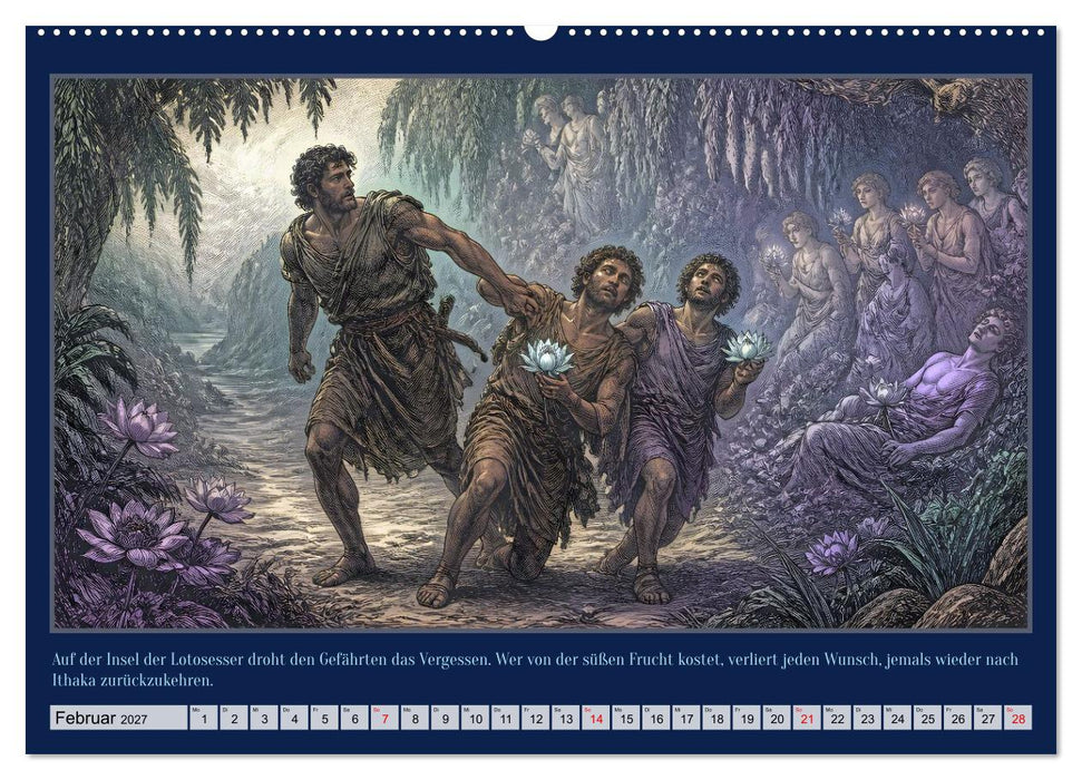 Gegen Sturm und Götter: Die Heimkehr des Odysseus (CALVENDO Premium Wandkalender 2027)