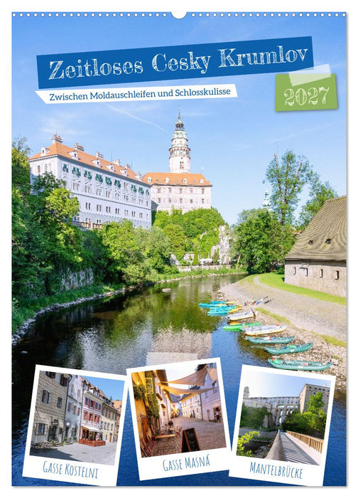 Zeitloses Cesky Krumlov. Zwischen Moldauschleifen und Schlosskulisse (CALVENDO Wandkalender 2027)