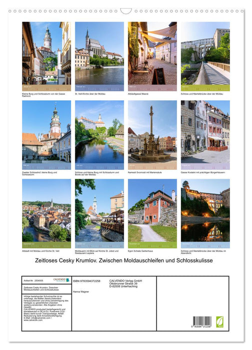 Zeitloses Cesky Krumlov. Zwischen Moldauschleifen und Schlosskulisse (CALVENDO Wandkalender 2027)