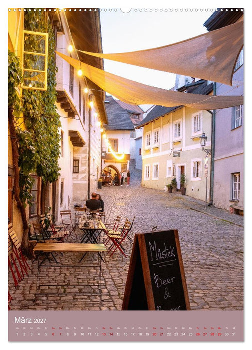 Zeitloses Cesky Krumlov. Zwischen Moldauschleifen und Schlosskulisse (CALVENDO Wandkalender 2027)