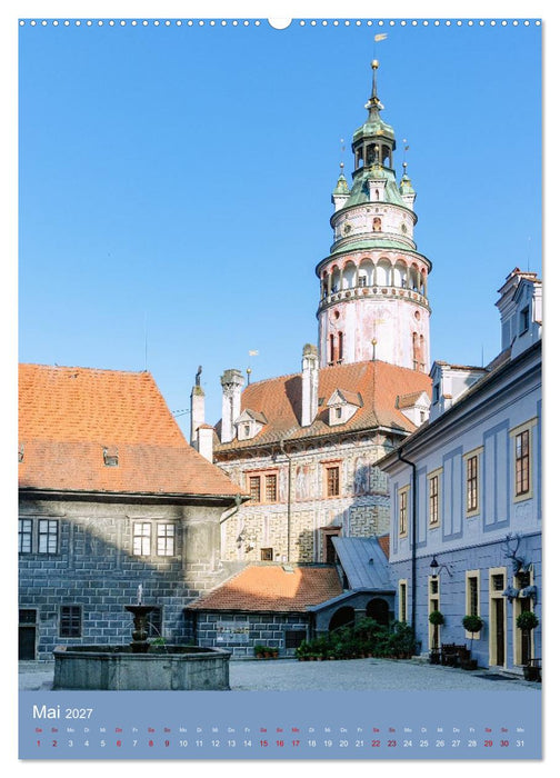 Zeitloses Cesky Krumlov. Zwischen Moldauschleifen und Schlosskulisse (CALVENDO Wandkalender 2027)