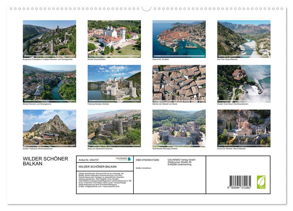WILDER SCHÖNER BALKAN (CALVENDO Premium Wandkalender 2027)