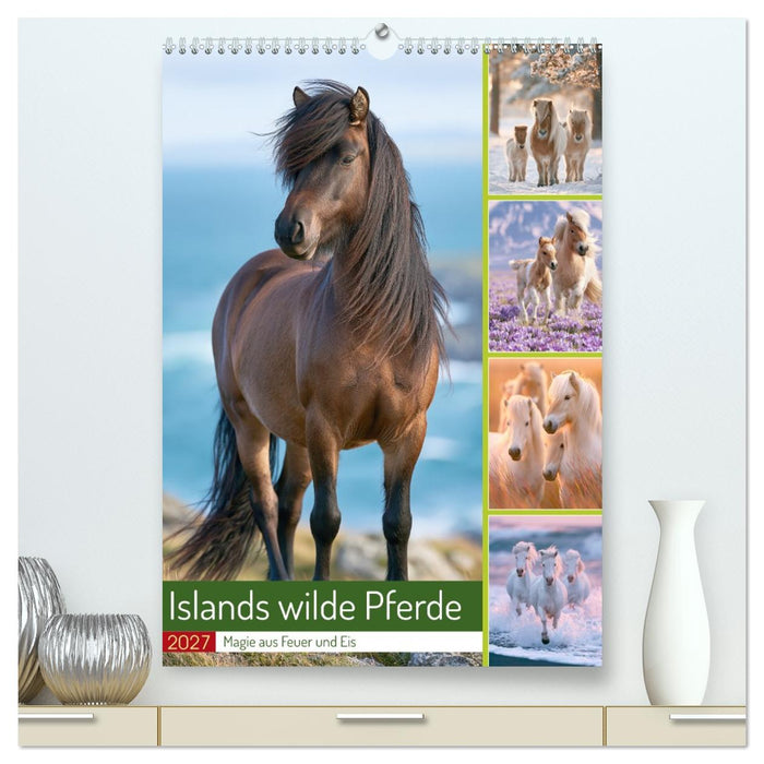 Islands wilde Pferde (CALVENDO Premium Wandkalender 2027)