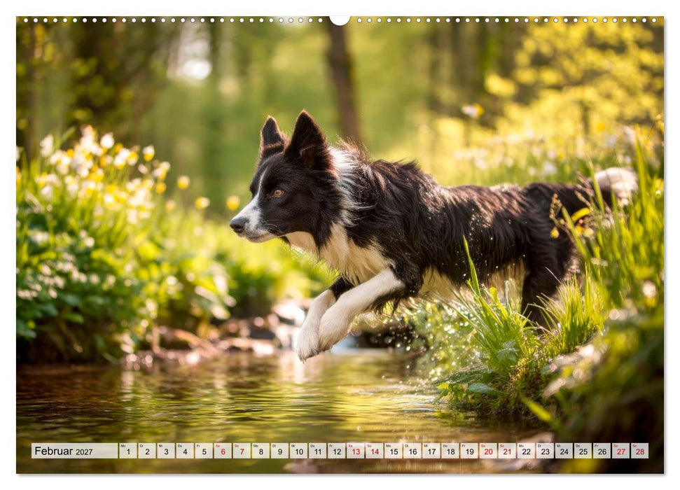 Border Collie - Magische Augenblicke (CALVENDO Premium Wandkalender 2027)