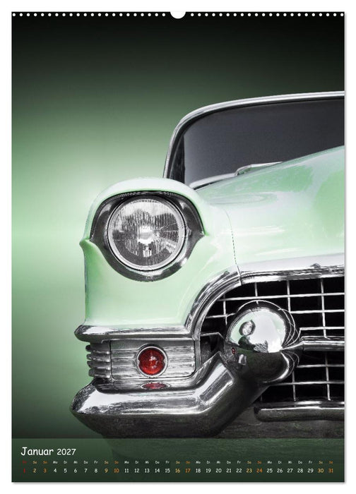 Fantastische US Cars 1950er Jahre (CALVENDO Premium Wandkalender 2027)