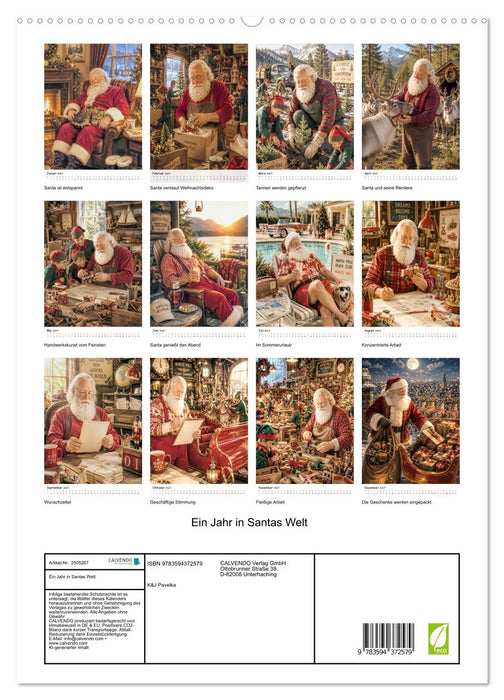 Ein Jahr in Santas Welt (CALVENDO Premium Wandkalender 2027)