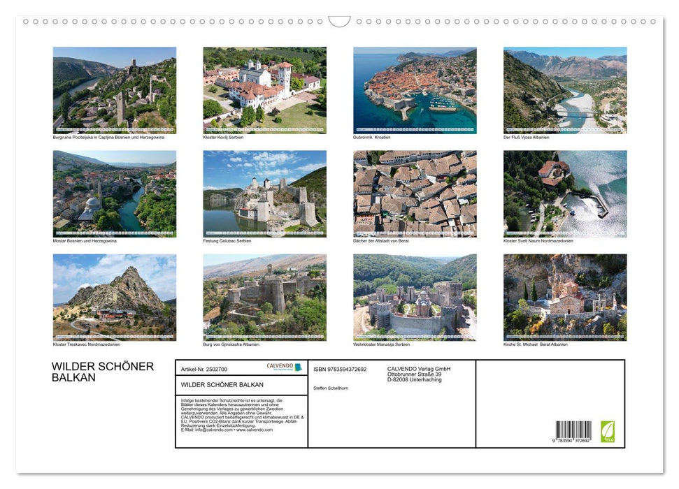 WILDER SCHÖNER BALKAN (CALVENDO Wandkalender 2027)