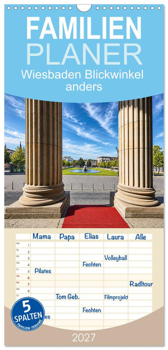 Wiesbaden Blickwinkel anders (CALVENDO Familienplaner 2027)
