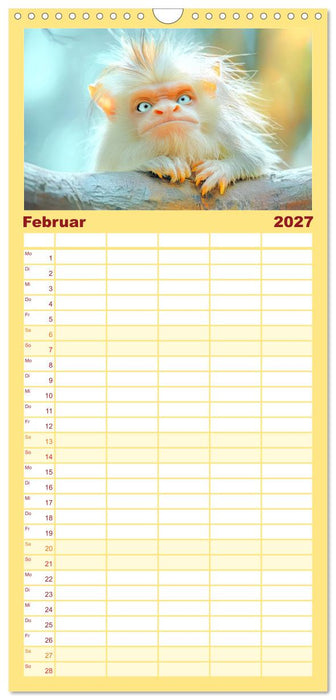 Entzückend seltsame Tierwesen - Fantasiewerke (CALVENDO Familienplaner 2027)