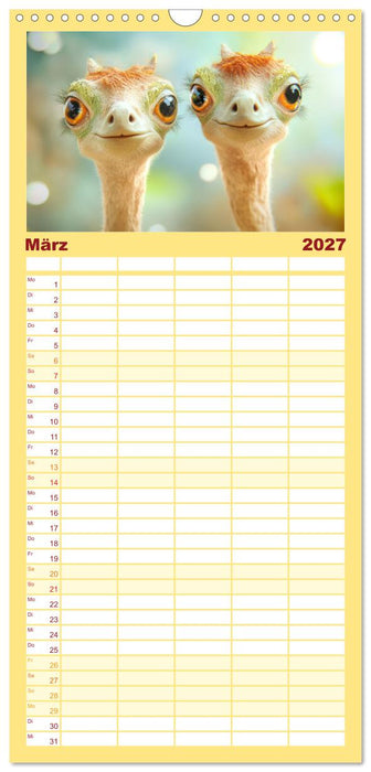 Entzückend seltsame Tierwesen - Fantasiewerke (CALVENDO Familienplaner 2027)