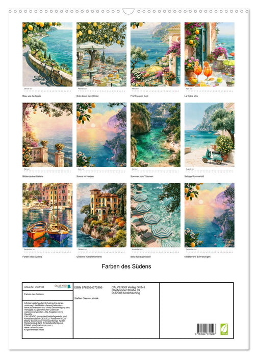 Farben des Südens (CALVENDO Wandkalender 2027)