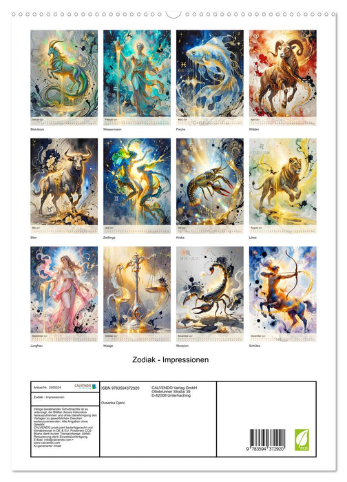 Zodiak - Impressionen (CALVENDO Premium Wandkalender 2027)