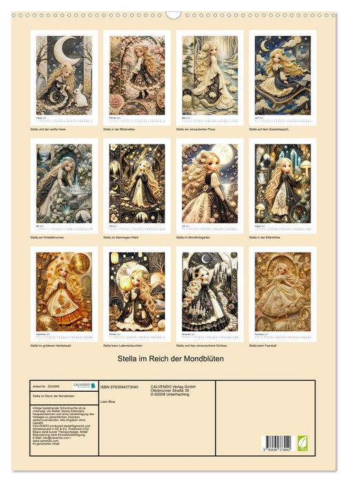 Stella im Reich der Mondblüten (CALVENDO Wandkalender 2027)