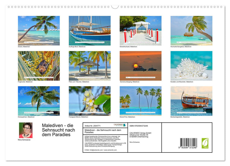 Malediven - die Sehnsucht nach dem Paradies (CALVENDO Premium Wandkalender 2027)