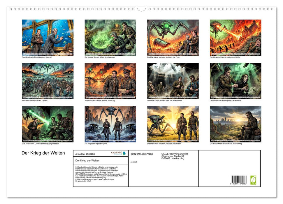 Der Krieg der Welten (CALVENDO Wandkalender 2027)