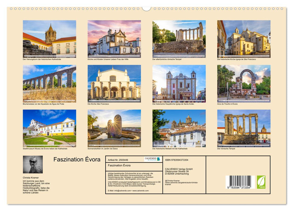 Faszination Évora (CALVENDO Wandkalender 2027)