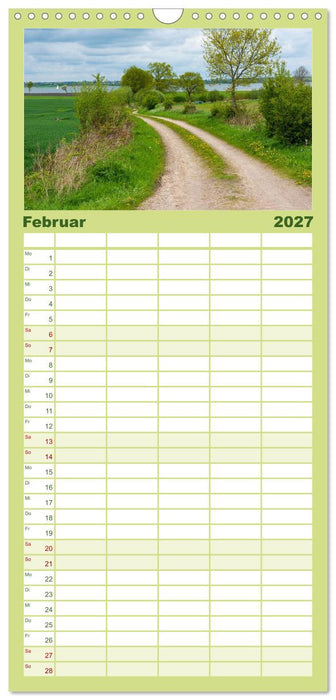 Unterwegs entlang der Schlei (CALVENDO Familienplaner 2027)