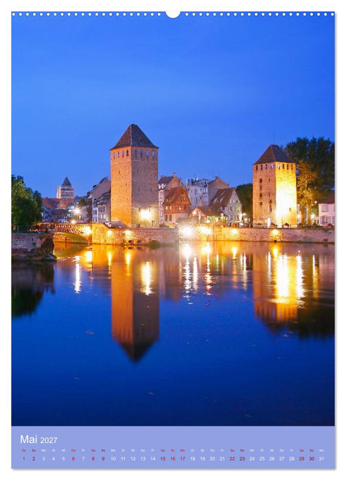 Zeitloses Strasbourg. Kanäle, Fachwerk und elsässisches Flair (CALVENDO Wandkalender 2027)
