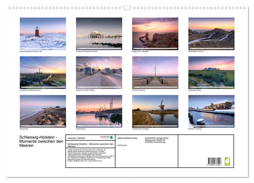 Schleswig-Holstein - Momente zwischen den Meeren (CALVENDO Wandkalender 2027)