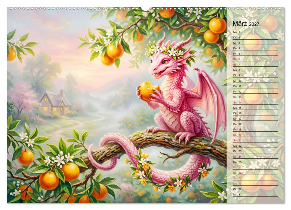 Diebische Drachenmädchen (CALVENDO Wandkalender 2027)