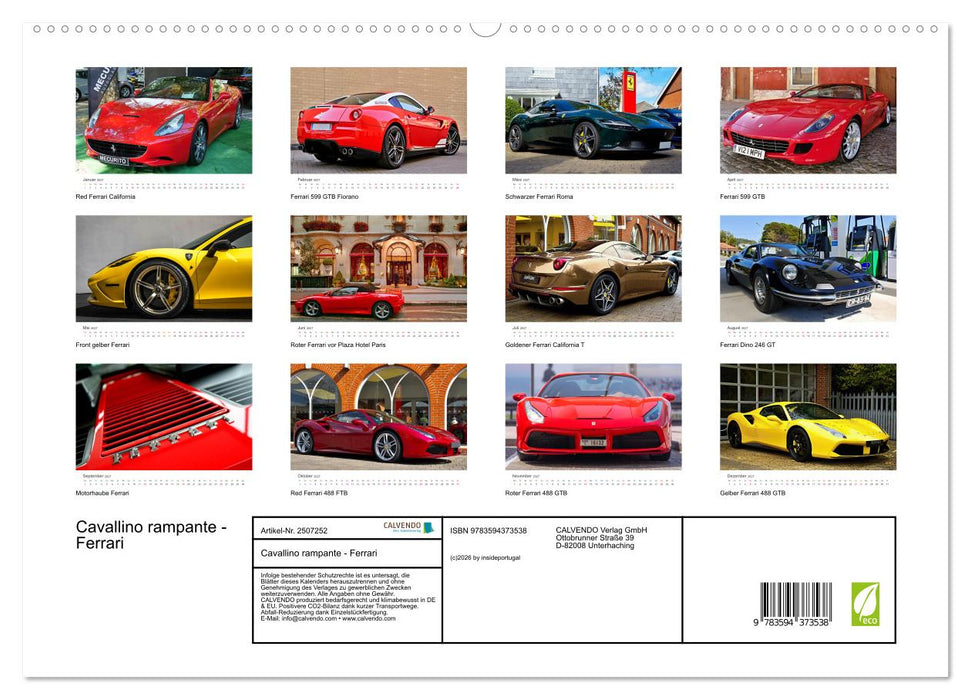 Cavallino rampante - Ferrari (CALVENDO Premium Wandkalender 2027)