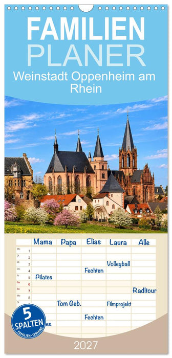 Weinstadt Oppenheim am Rhein (CALVENDO Familienplaner 2027)