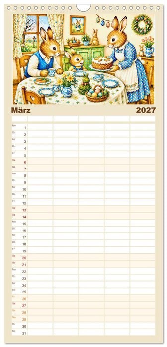 Bei Familie Hase (CALVENDO Familienplaner 2027)