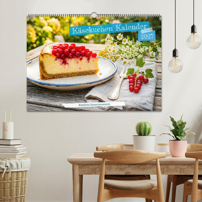 Käsekuchen Kalender - Köstliche Dessertmomente (CALVENDO Wandkalender 2027)