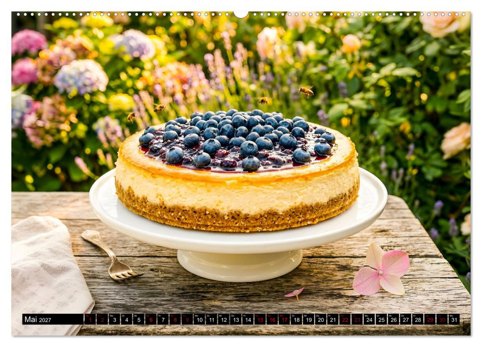 Käsekuchen Kalender - Köstliche Dessertmomente (CALVENDO Wandkalender 2027)