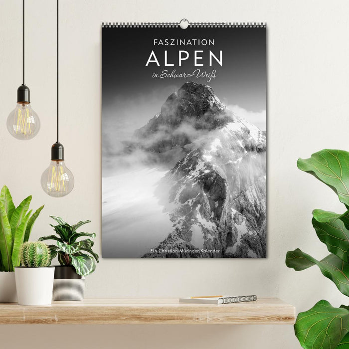 Faszination Alpen in Schwarz-Weiß (CALVENDO Wandkalender 2027)