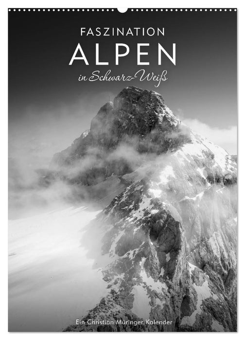 Faszination Alpen in Schwarz-Weiß (CALVENDO Wandkalender 2027)