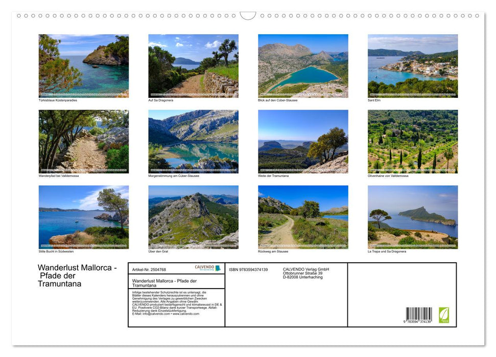 Wanderlust Mallorca - Pfade der Tramuntana (CALVENDO Wandkalender 2027)
