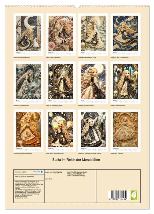 Stella im Reich der Mondblüten (CALVENDO Premium Wandkalender 2027)