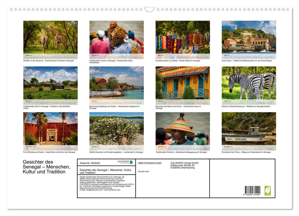 Gesichter des Senegal – Menschen, Kultur und Tradition (CALVENDO Wandkalender 2027)