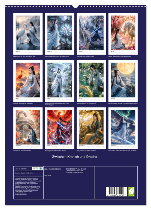 Zwischen Kranich und Drache (CALVENDO Premium Wandkalender 2027)