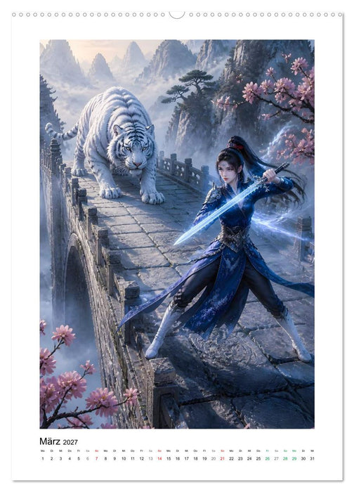 Zwischen Kranich und Drache (CALVENDO Premium Wandkalender 2027)