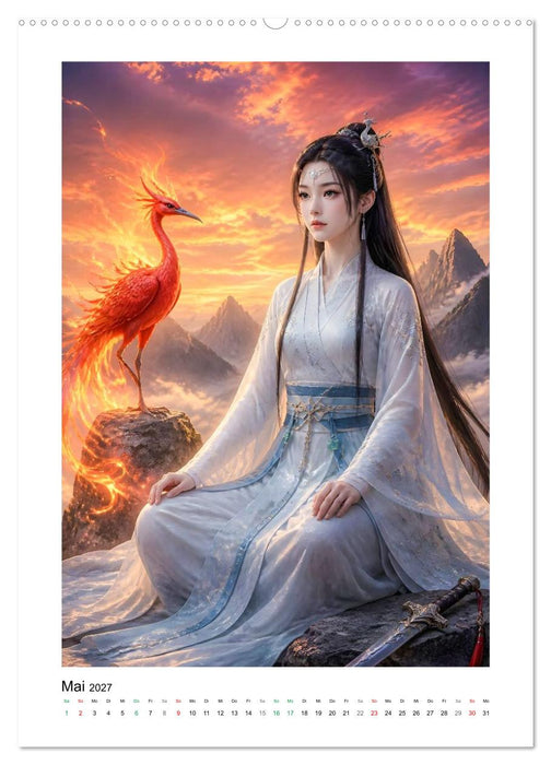 Zwischen Kranich und Drache (CALVENDO Premium Wandkalender 2027)