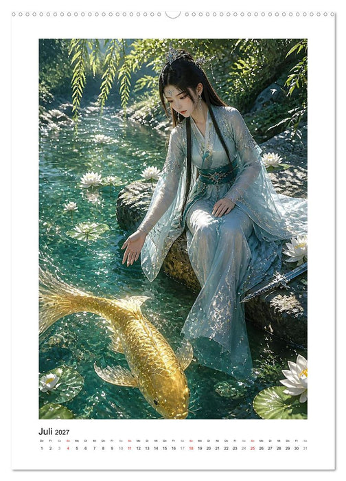 Zwischen Kranich und Drache (CALVENDO Premium Wandkalender 2027)
