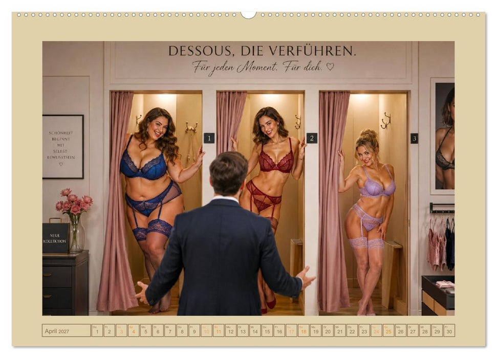 Sinnliche Träumereien in Dessous (CALVENDO Wandkalender 2027)