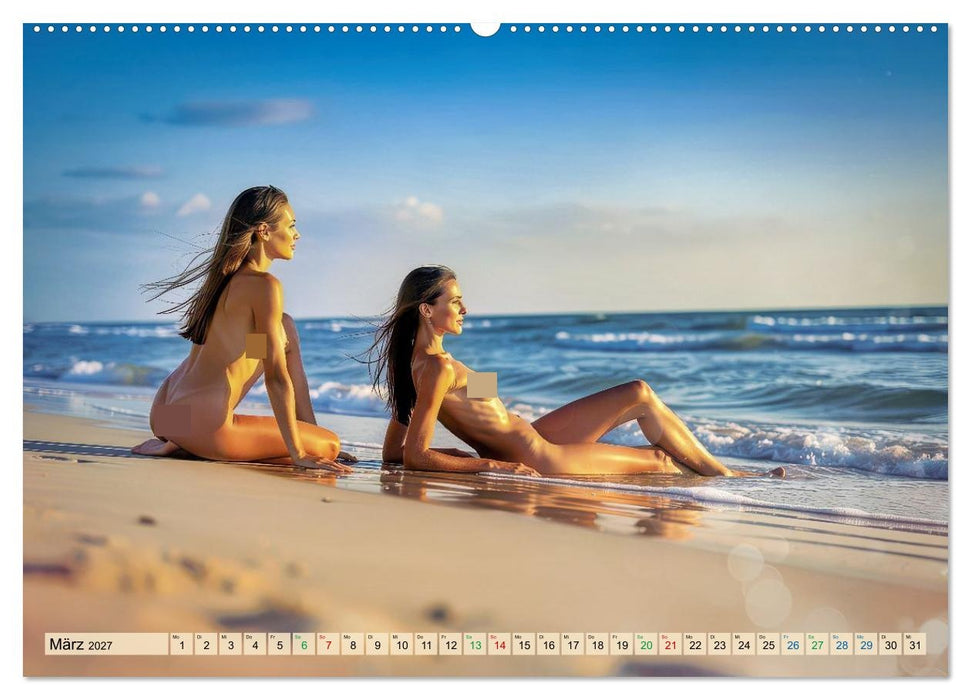 Sexy Frauen - am Strand (CALVENDO Wandkalender 2027)