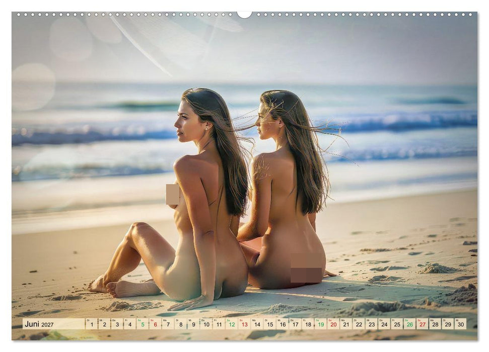 Sexy Frauen - am Strand (CALVENDO Wandkalender 2027)