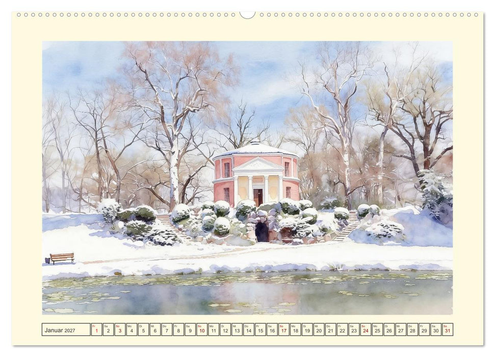 Gartenparadies Dessau-Wörlitz (CALVENDO Premium Wandkalender 2027)