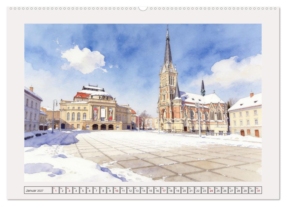 Die schönsten Städte in Sachsen (CALVENDO Premium Wandkalender 2027)