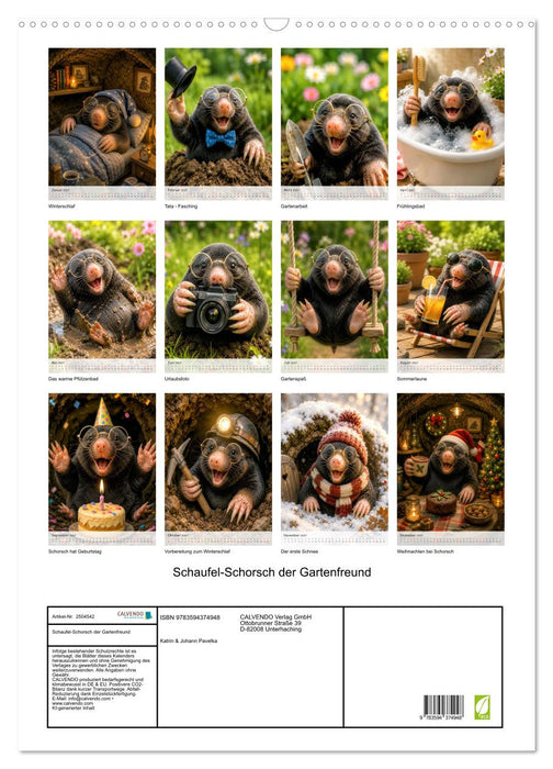 Schaufel-Schorsch der Gartenfreund (CALVENDO Wandkalender 2027)